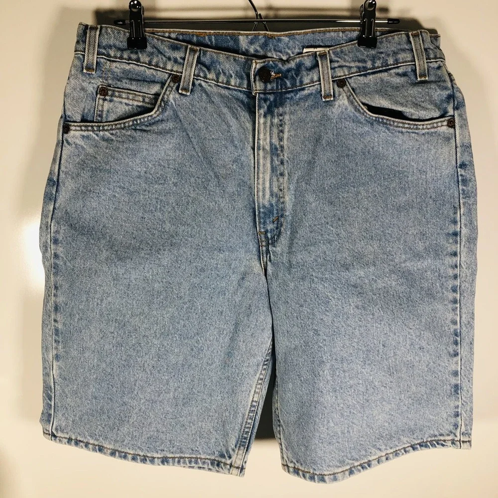 Levi's Men's Size 36 550 Relaxed Fit Orange Tab Denim Jean Shorts‎ VINTAGE 90s